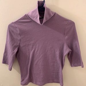 Purple turtle neck